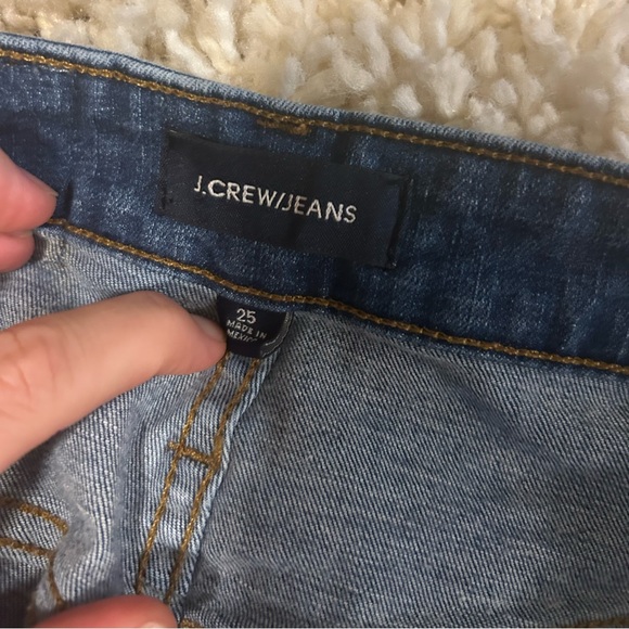 J Crew Curvy Toothpick Jeans Size 25 Raw Hem - Picture 6 of 8